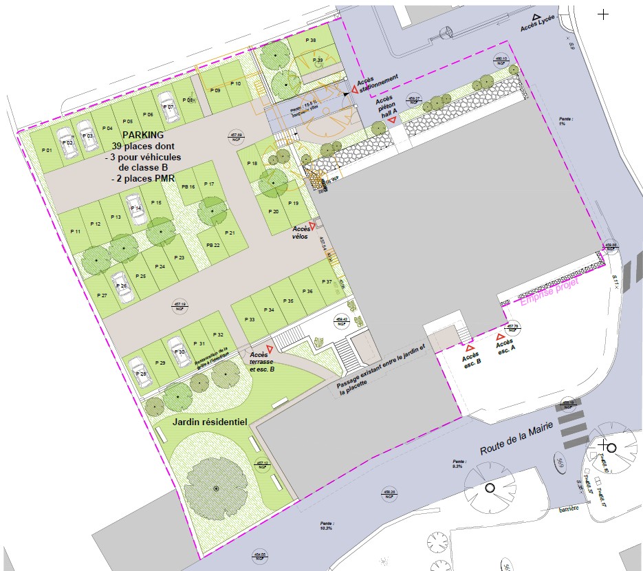 Plan de la grande maison à proximité de Genève